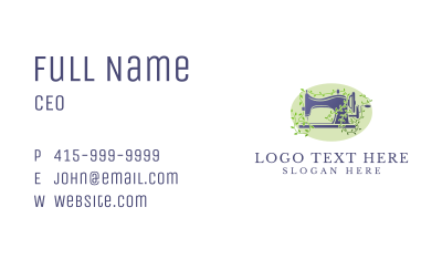 Fashion Tailoring Apparel Business Card