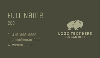 Wild Bison Farming Business Card Image Preview