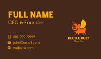 Orange Spiral Bug Business Card Image Preview