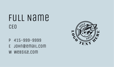 Saltwater Marine Fishing Business Card Image Preview