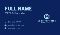 Tech Hexagon Letter A Business Card Preview