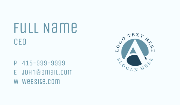 Generic Finance Letter A Business Card Design Image Preview