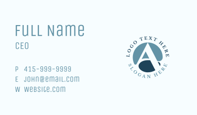 Generic Finance Letter A Business Card Image Preview