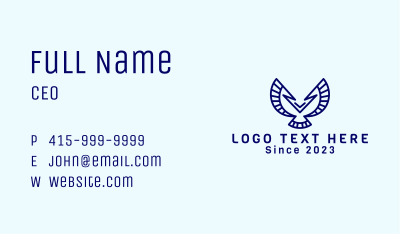Arrow Bird Wing Business Card Image Preview
