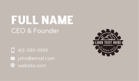 Handyman Carpentry Badge Business Card Image Preview