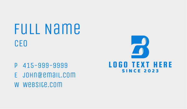Letter B Note  Business Card Design Image Preview