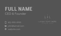 Generic Business Letter Business Card Preview