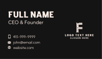 Professional Industry Letter F Business Card Design