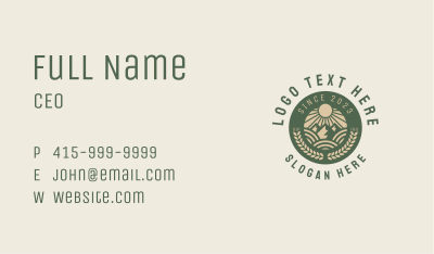 Organic Beer Distillery  Business Card Image Preview