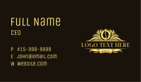 Premium Coffee Bean Crest Business Card Image Preview