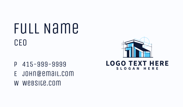 House Blueprint Architect Business Card Design Image Preview