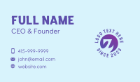 Purple Letter Z Business Card Image Preview