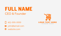 Shopping Cart Arrow Business Card Design