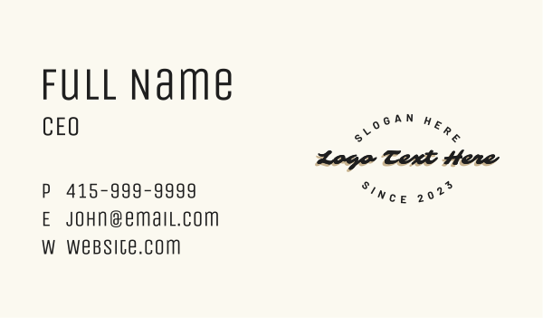 Classic Branding Firm Business Card Design Image Preview