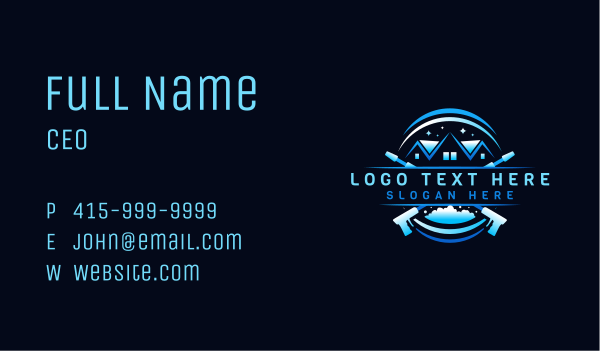 Power Wash Sanitation Chore Business Card Design Image Preview