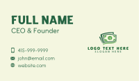 Dollar Bill Financial Savings  Business Card Image Preview