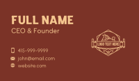 Woodworker Crafting Saw Badge Business Card Preview