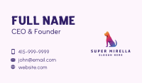Gradient Bulldog Animal Business Card Image Preview