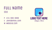 Candy Camera Application Business Card Image Preview