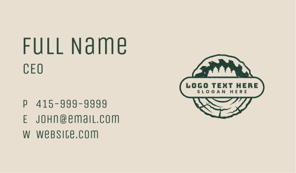 Woodwork Saw Timber Business Card Design Image Preview