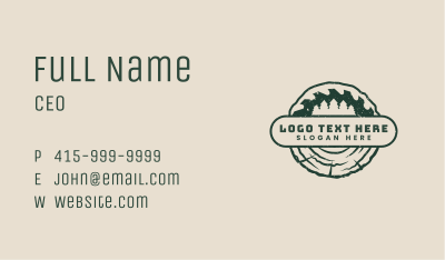 Woodwork Saw Timber Business Card Image Preview