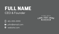 Vintage Rockstar Wordmark Business Card Image Preview