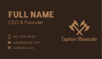 Medieval Battle Axe  Business Card Image Preview
