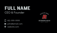 Athletic Sports Lettermark Business Card Image Preview