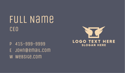 Wings Emblem Business Card Image Preview
