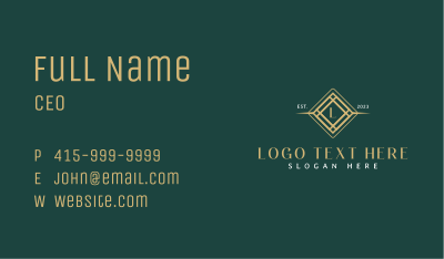 Hotel Diamond Jewelry Business Card Image Preview