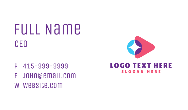 Stylish Media  Business Card Design Image Preview