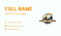 Excavator Digging Machinery Business Card Preview