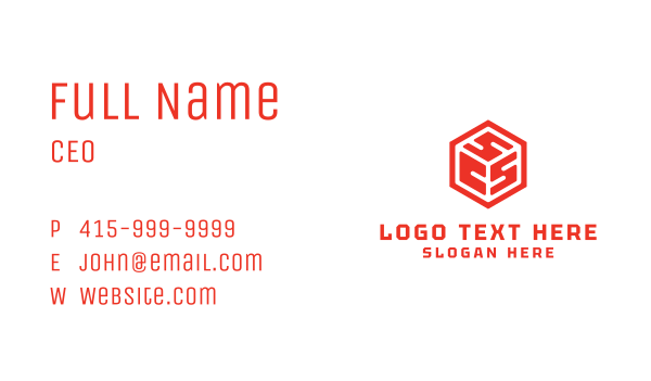 SCS Dice Gaming Business Card Design Image Preview