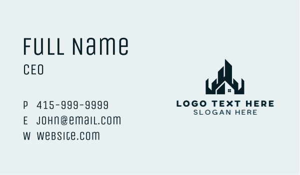 Realtor Construction Builder Business Card Design Image Preview