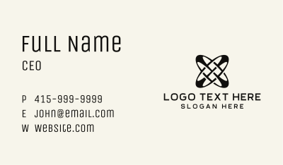 Black Abstract Letter X Business Card Image Preview