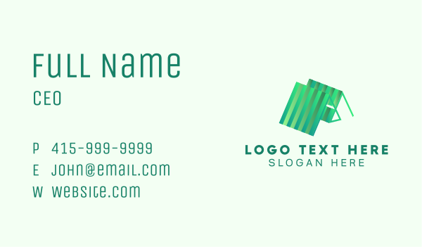 Striped Roof House Business Card Design Image Preview