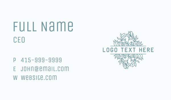 Wreath Flower Wedding Business Card Design Image Preview
