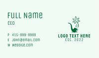 Green Pipe Marijuana  Business Card Image Preview