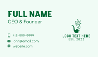 Green Pipe Marijuana  Business Card Image Preview