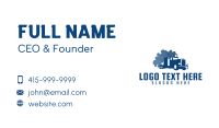 Smoking Truck Logistics Business Card Preview