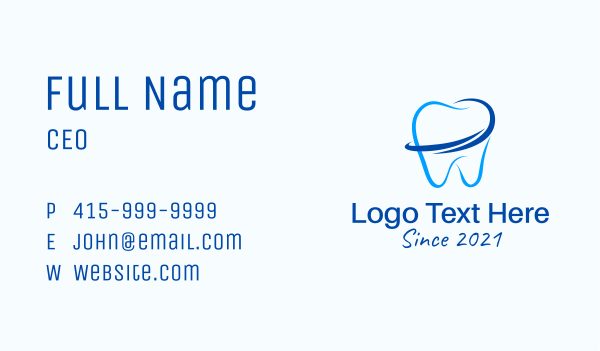 Orthodontist  Tooth Clinic Business Card Design Image Preview