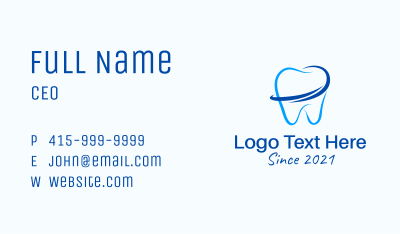 Orthodontist  Tooth Clinic Business Card