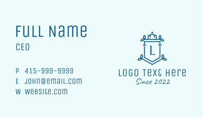 Crest Security Letter  Business Card Image Preview