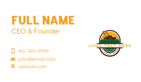 Lawn Gardening Mower Business Card Preview