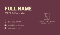 Boutique Letter R Business Card Design