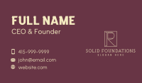 Boutique Letter R Business Card Image Preview