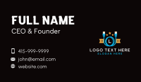 Ethernet Lan Cable Business Card Design