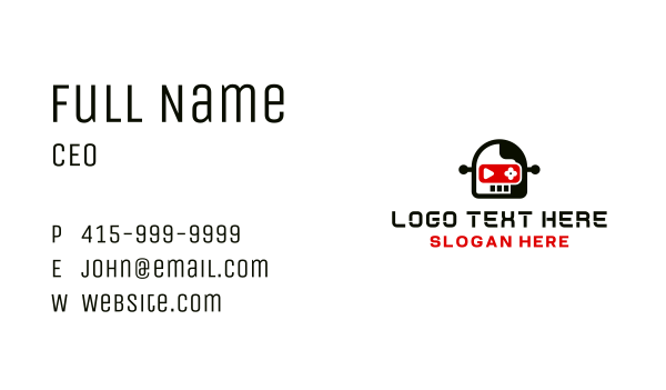 Online Gamer Mascot Business Card Design Image Preview
