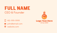 Light Bulb Juice Business Card Design