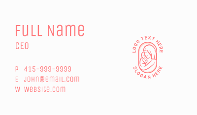 Mom Baby Pediatric Business Card Image Preview